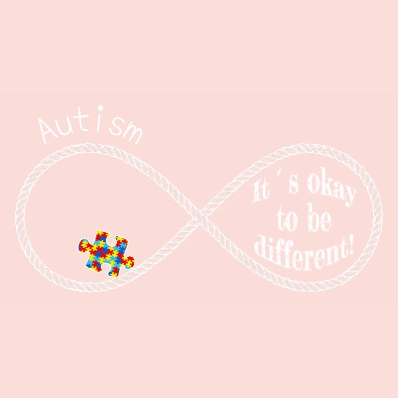 Sensibilisation à l’autisme - Infinity avec une pièce de puzzle
