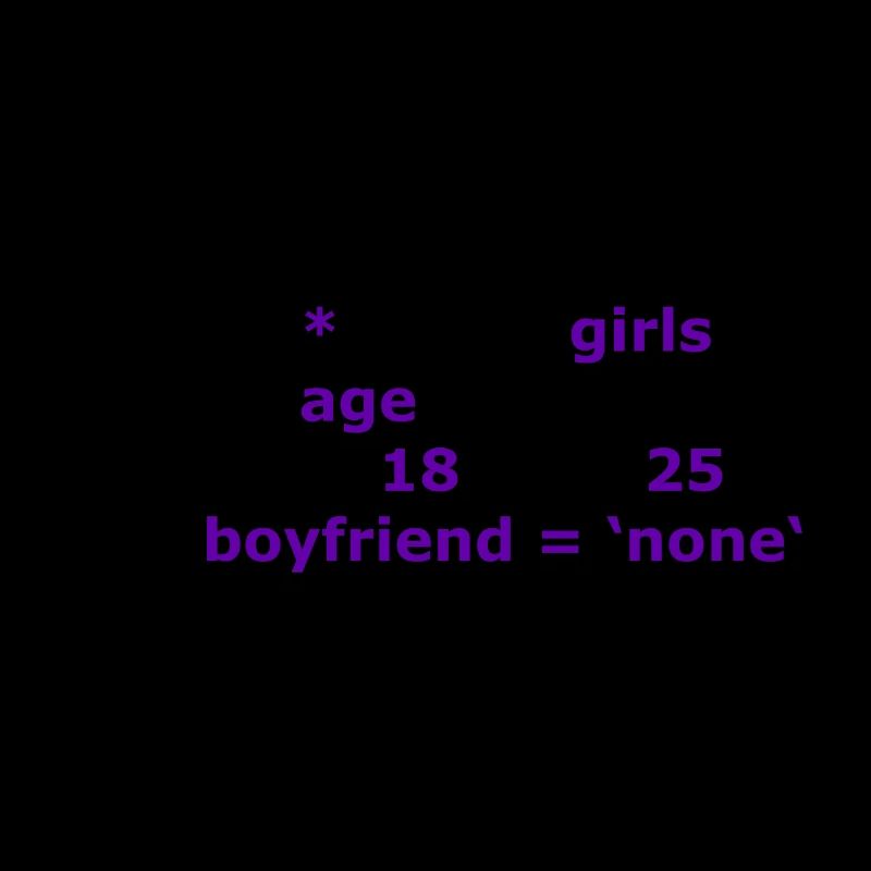 SQL select * from girls