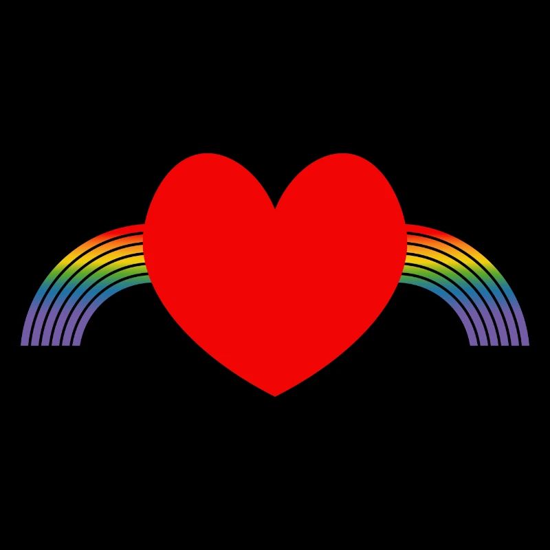 Regenbogen pride herz