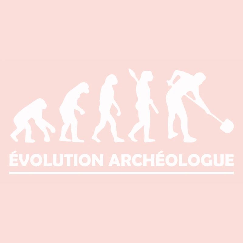 évolution archéologue / cadeau humour archéologue