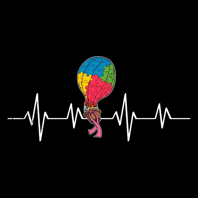 Luftballon Autist Autism thing Puzzleteil Pulse