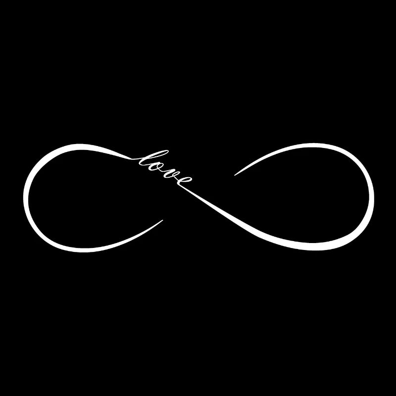 FatMonkey Designs Infinity Love white