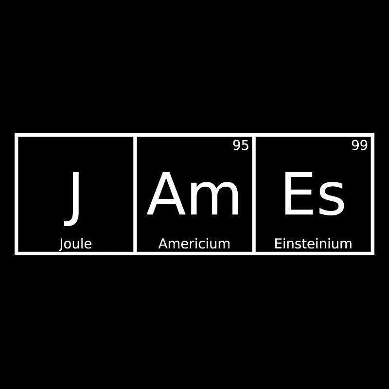 James Name First Name Chemistry Periodic Table Elements