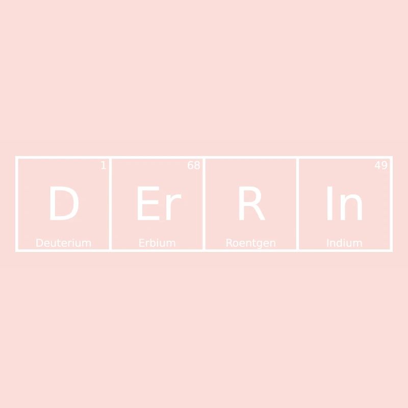 Derrin Surname First Name Chemistry Periodic Table Elements