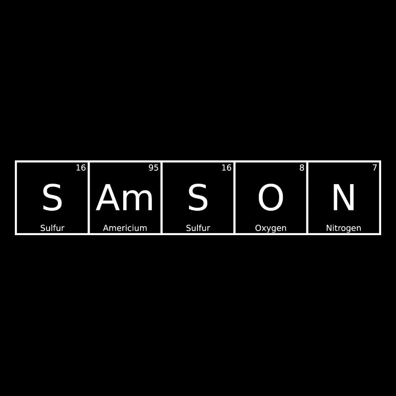 Samson Name Vorname Chemie Periodensystem Elemente