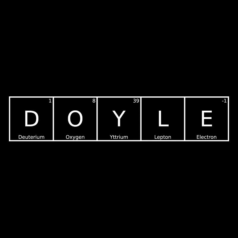 Doyle Nom Prénom Chimie Éléments du tableau périodique