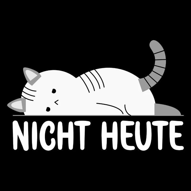 Bitte nicht Heute Müde Katze will schlafen Katzen