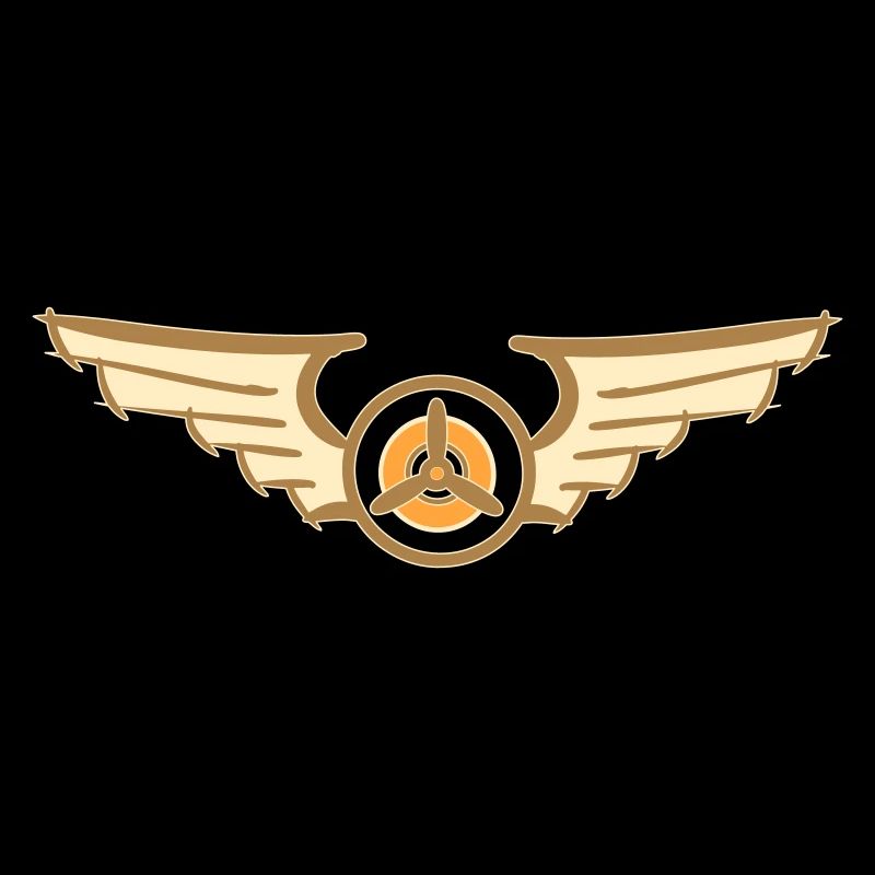 Aviation Symbol Luftwaffenschwinge Flugzeug Pilot