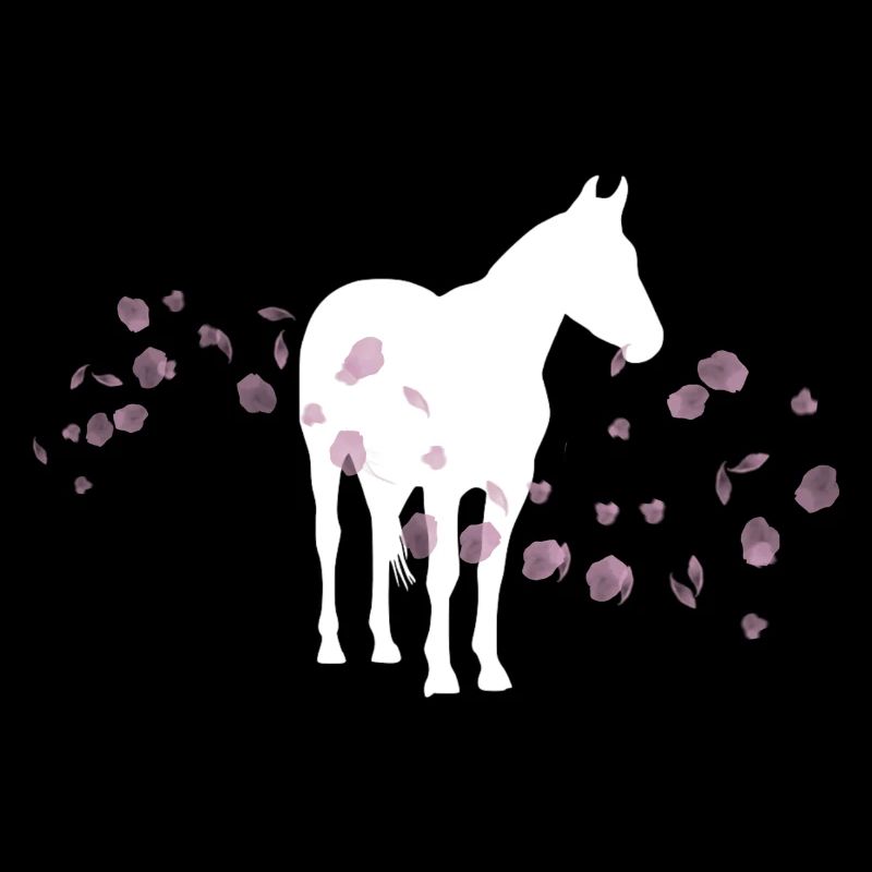 Cheval fleur de cerisier / équitation