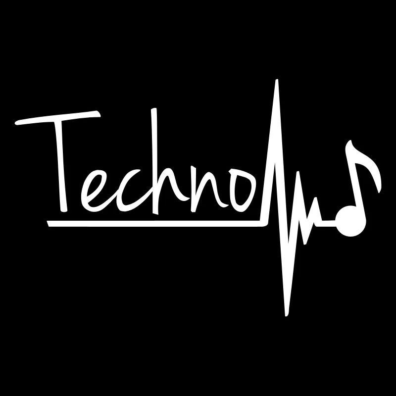 Techno Music Letters Musical Note Pulse Heartbeat