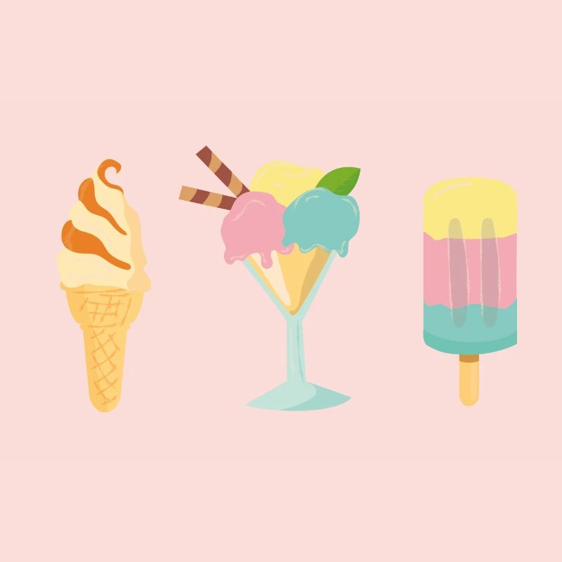 conception d'été de glace