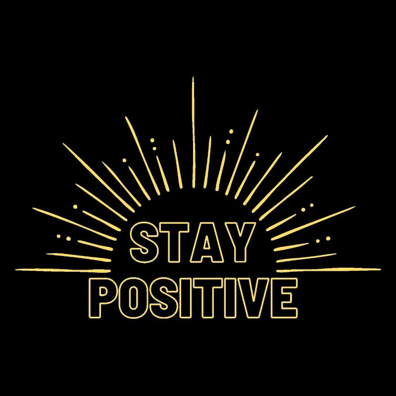 Restez positif en jaune