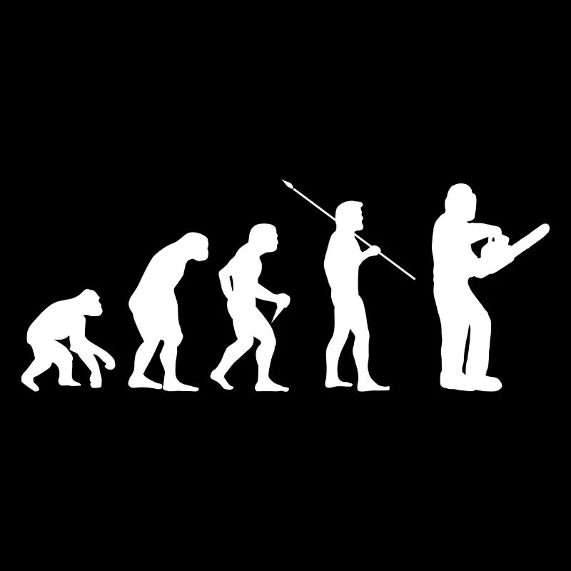 Evolution Forester Wood Make Forestry Worker