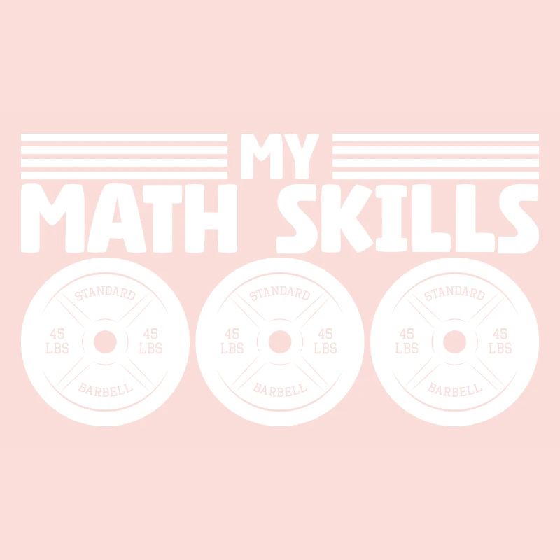 Plaques de poids d’haltérophile Bodybuilder Math