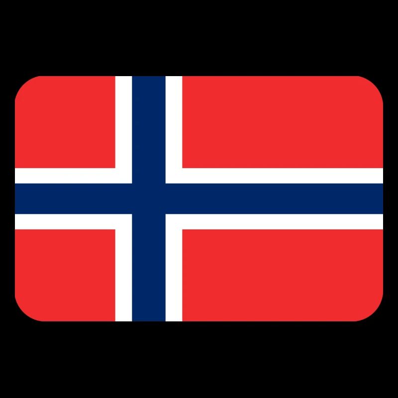 NORWAY FLAG round corner 400 dpi