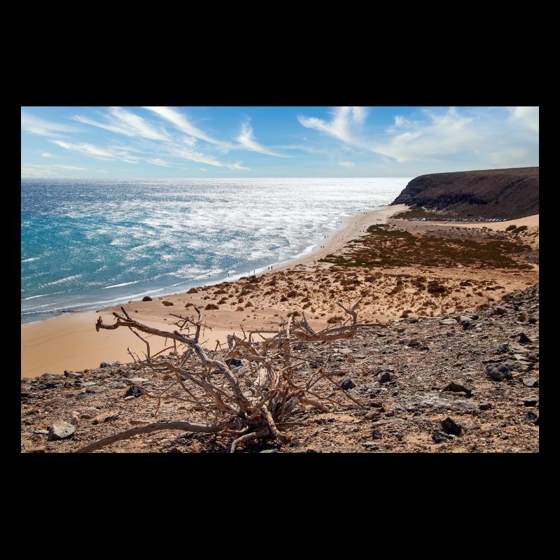 Vue sur une belle baie de baignade Risco del paso