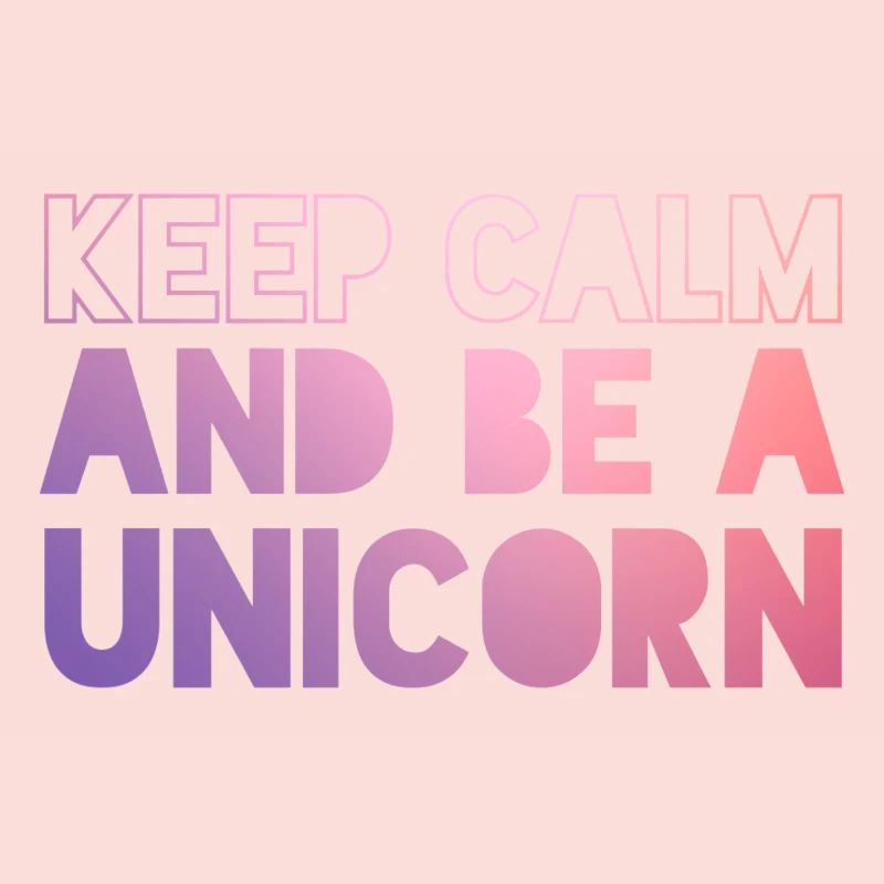 Keep Calm Unicorn Einhorn