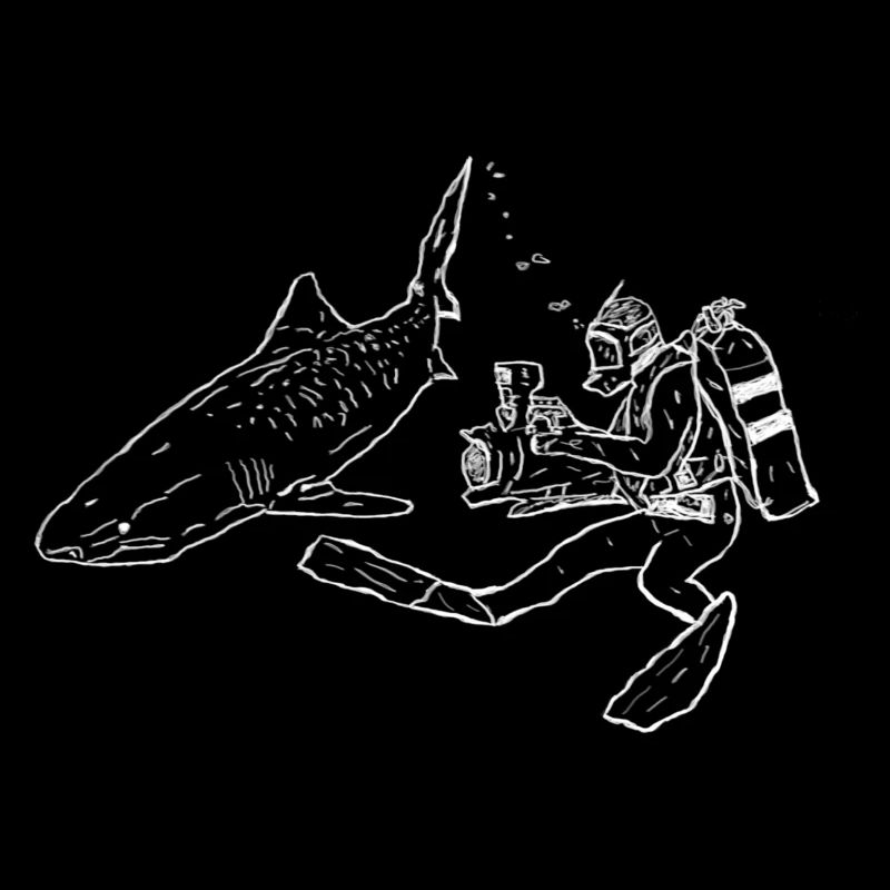 Plongeur de requins