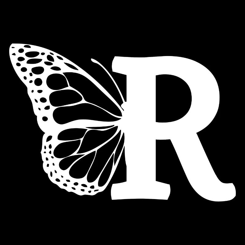 lettre r papillon