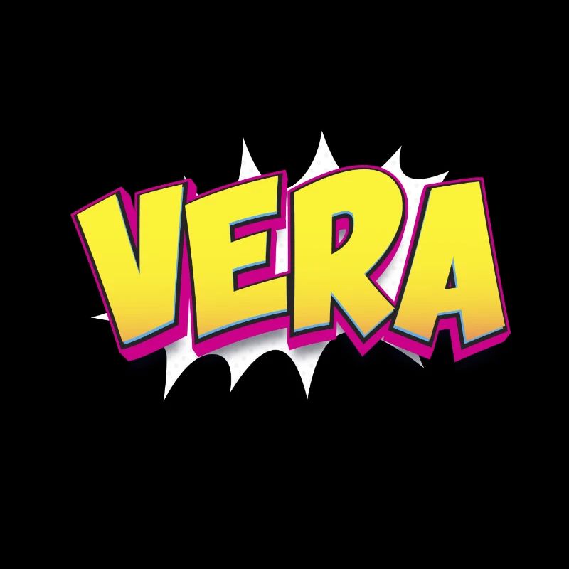 Vera Benutzerdefinierter Name Comic-Buch-Stil Pop Art, Vera