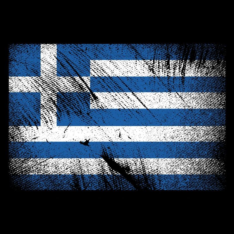 Drapeau de la Grèce - grunge vintage