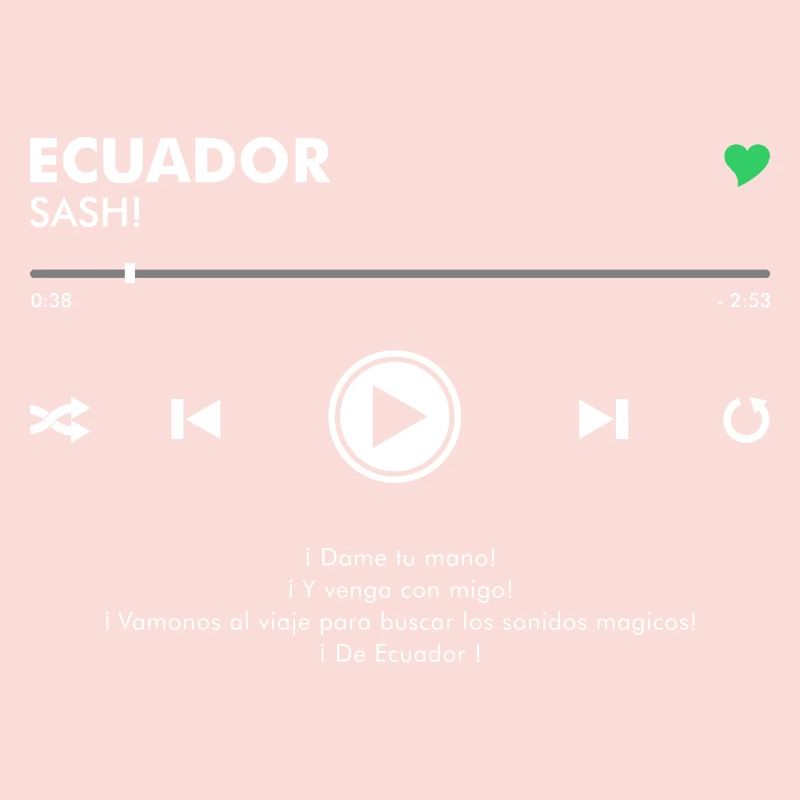 ECUADOR - Play Button & Lyrics