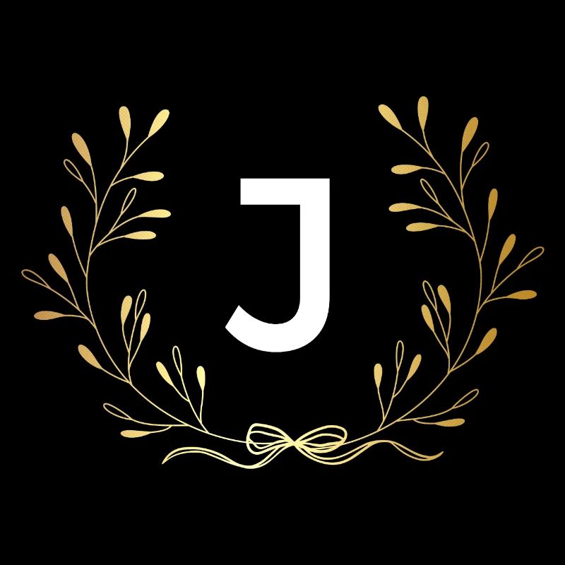 Buchstabe j Goldene Blumenkrone