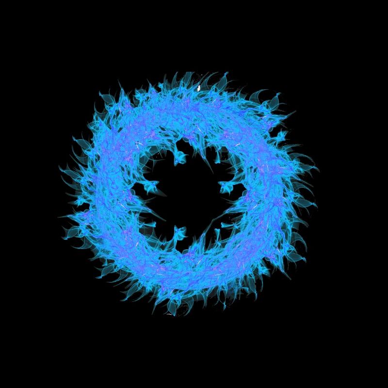 Blauer Feuerring