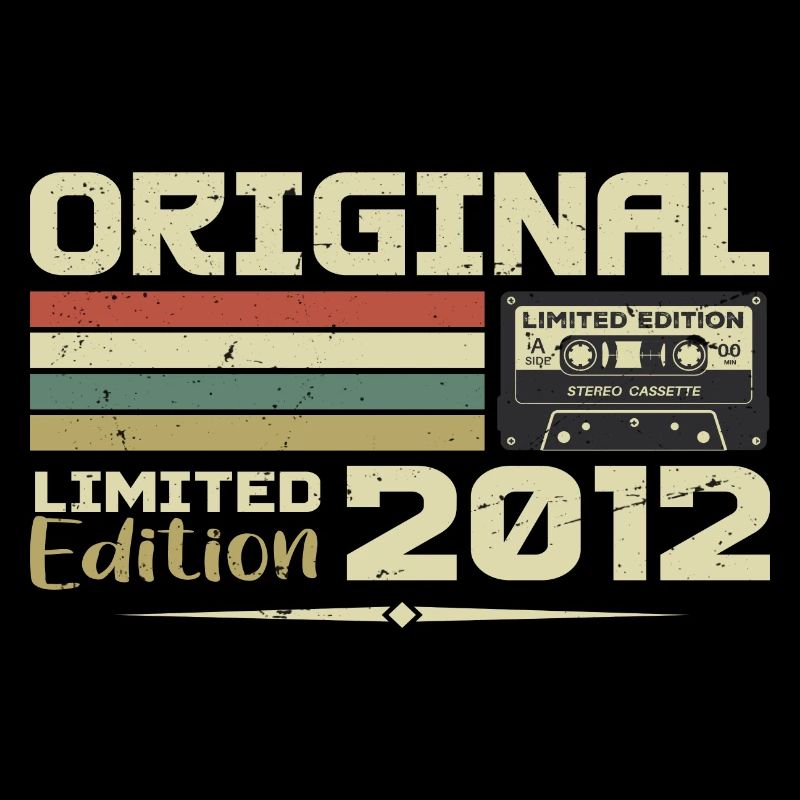 Retro 2012 Birthday Gift Born in 2012 Original