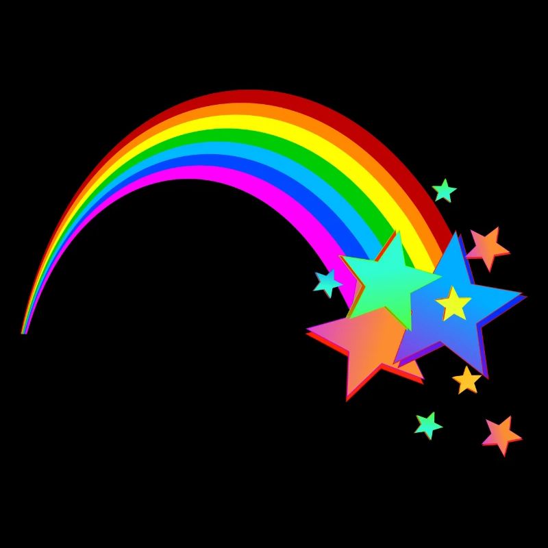 Rainbow Shooting Star