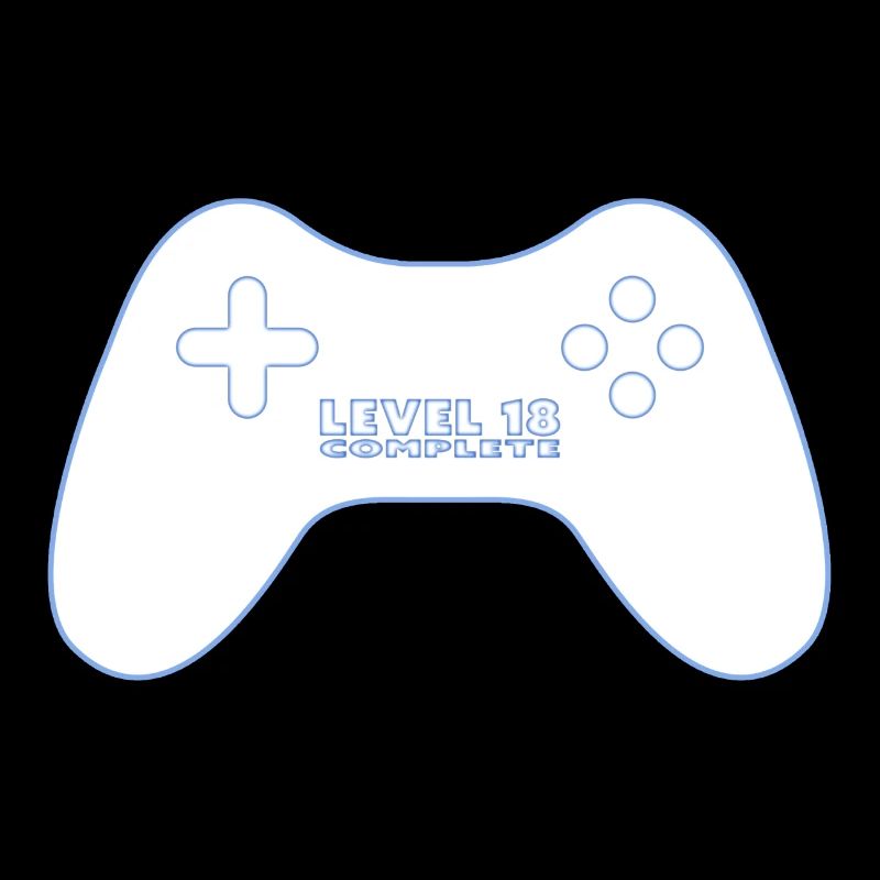 level 18 complete néon bleu gamepad
