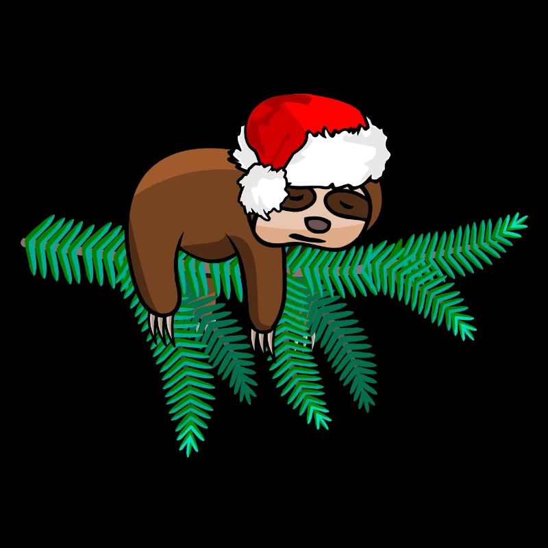 Christmas Sloth Santa