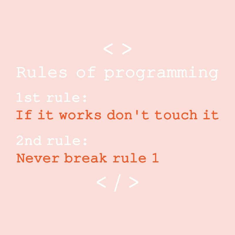Règles de programmation