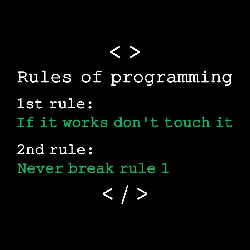 Règles de programmation