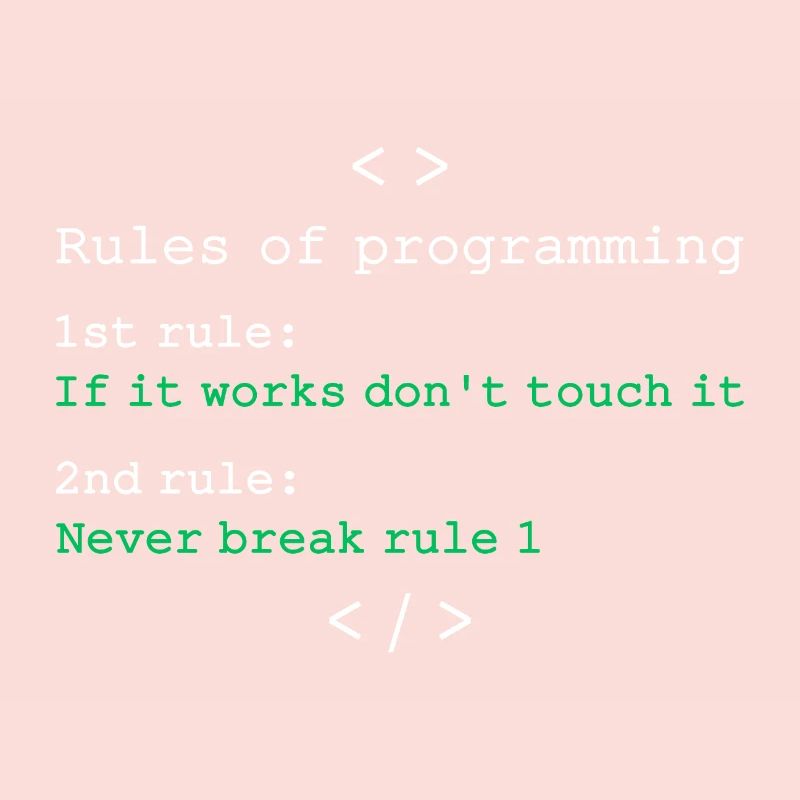 Règles de programmation