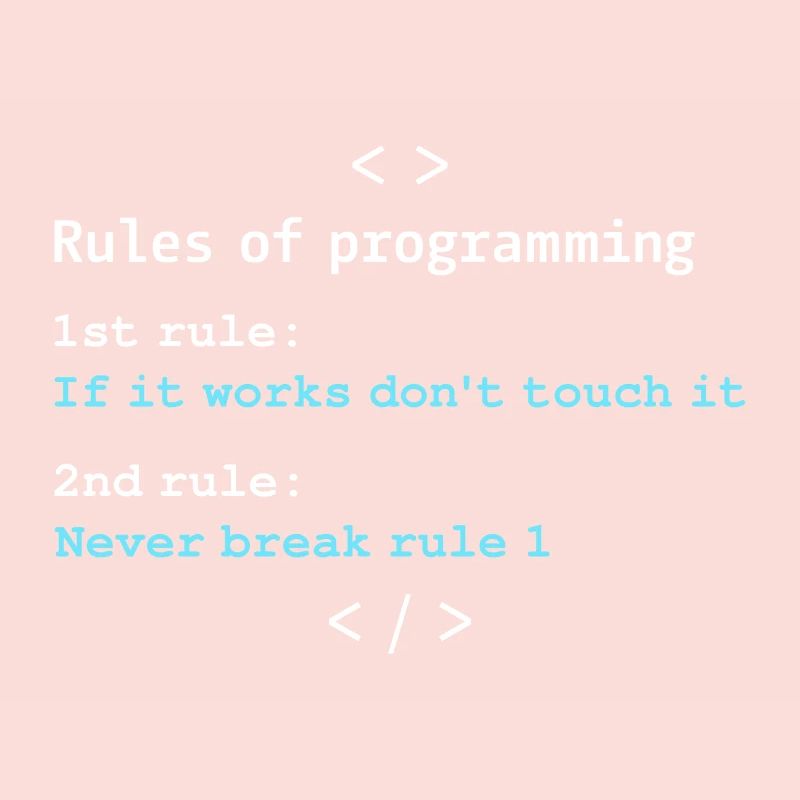Règles de programmation