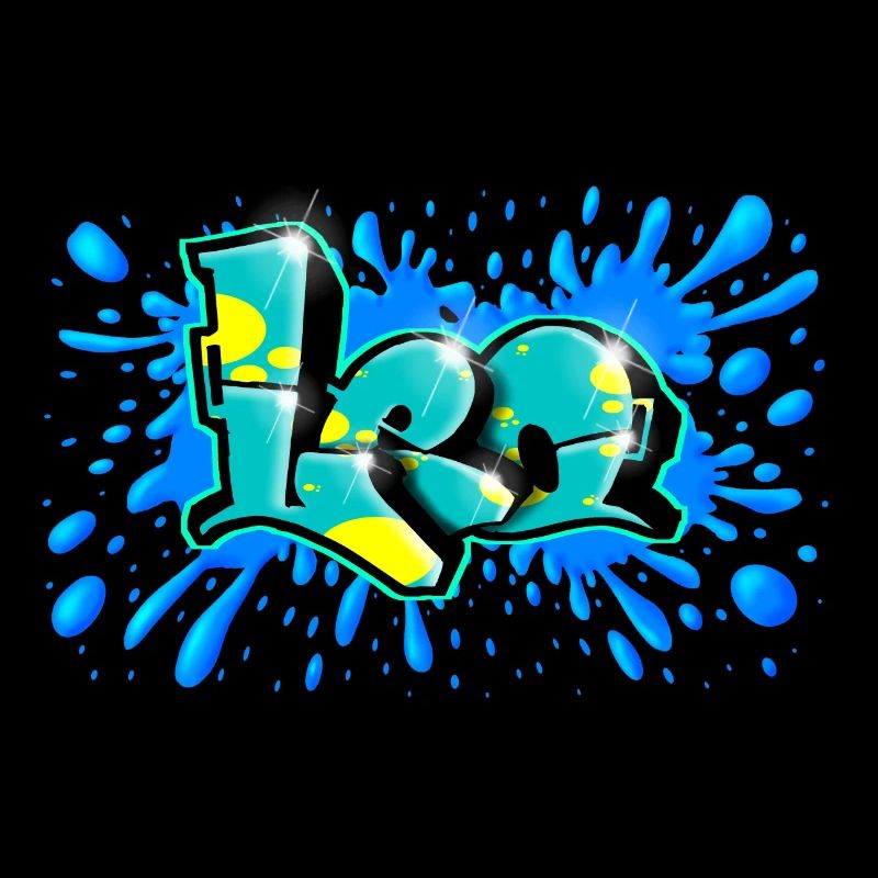 LEO Graffiti Print