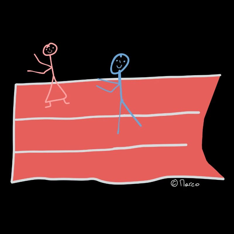 Runner stick figure, sprint race competition