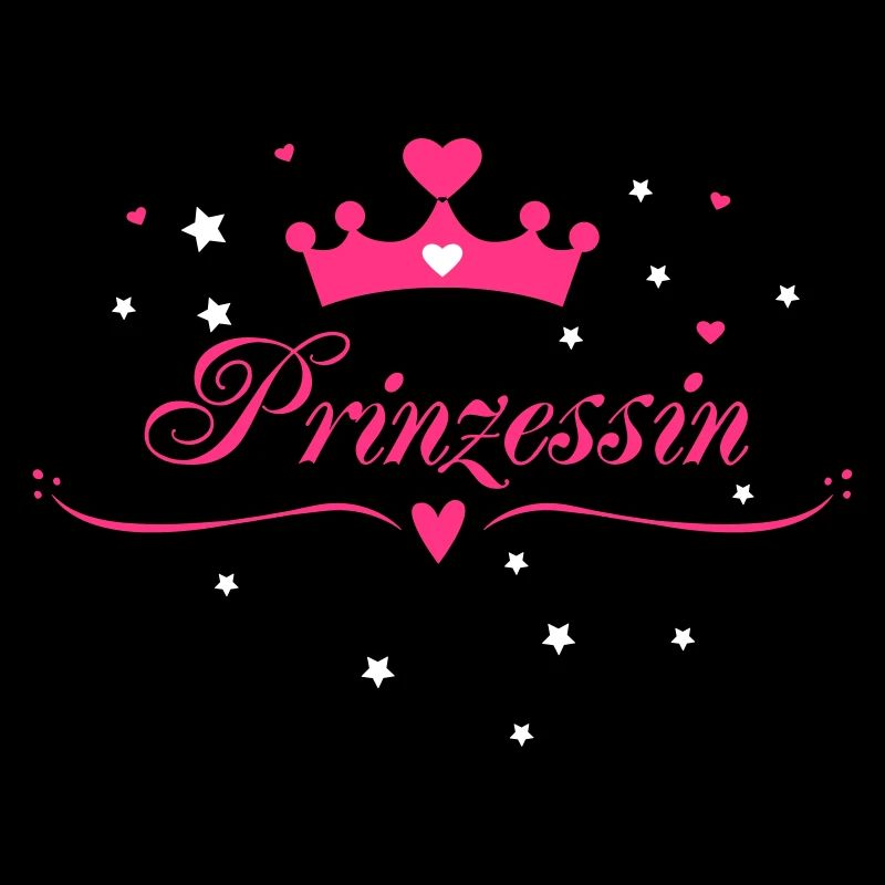 Für Mädchen: Prinzessin mit Krone und Herzchen