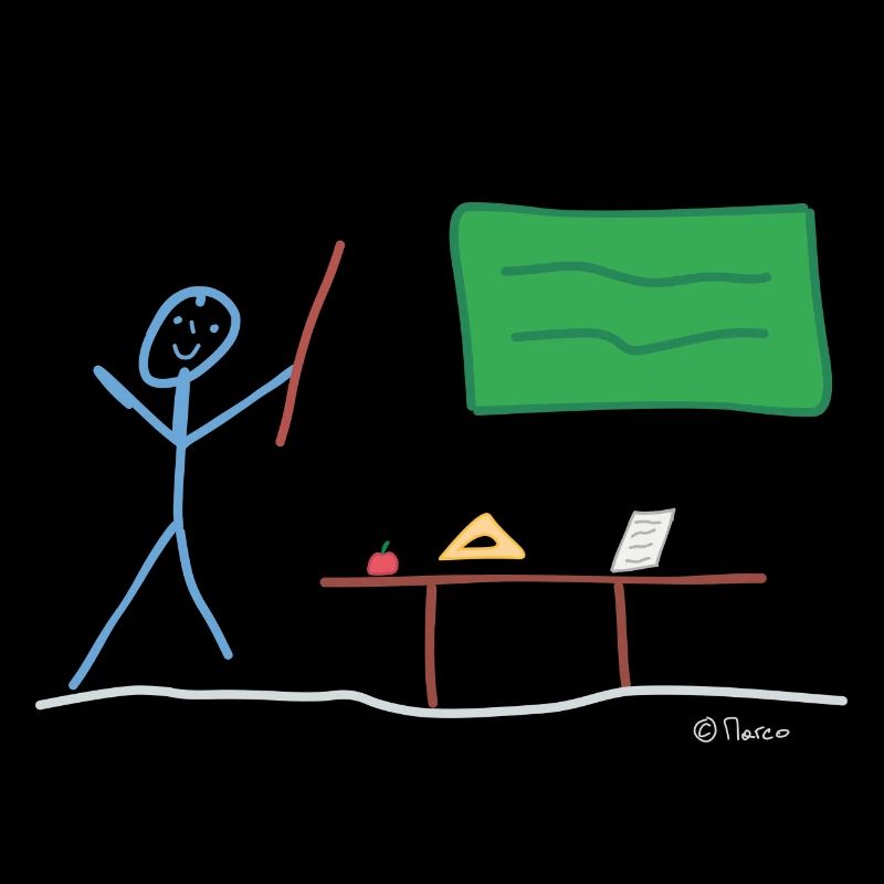 Stickman enseignant, profession enseignante