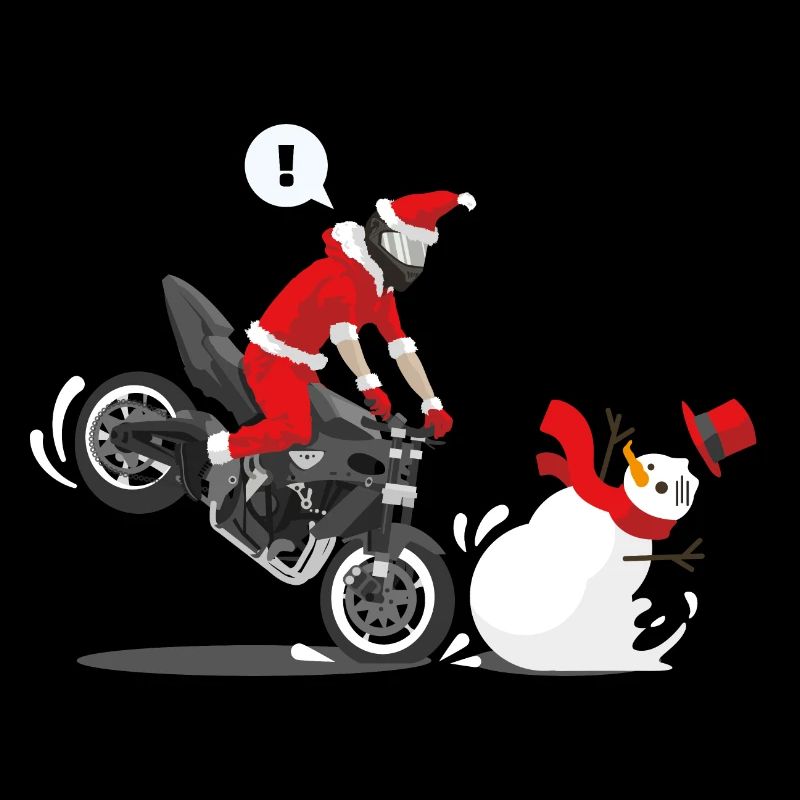 Christmas motorcycle stop