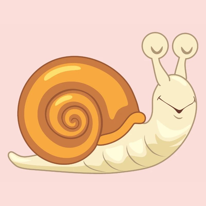 Sleeping funny snail