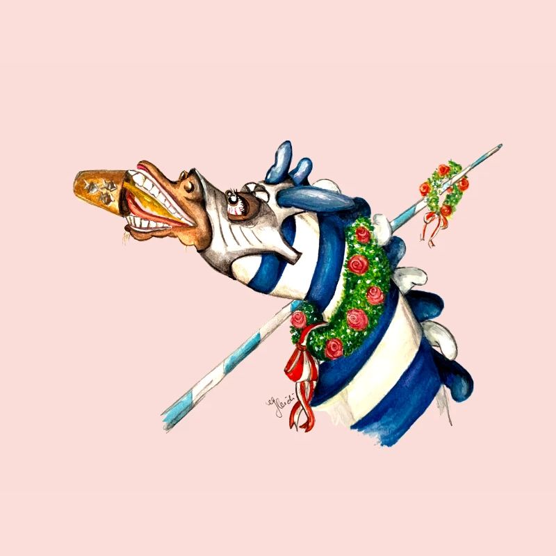 Saufendes Pferd gesp