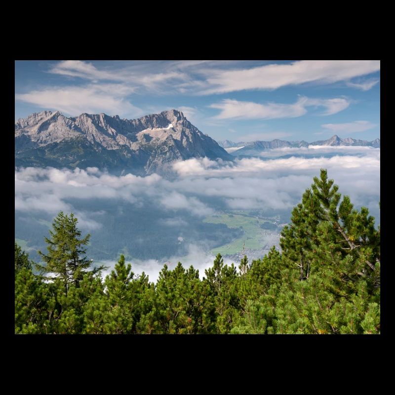 Vue de l’Alpspitze et de la Zugspitze