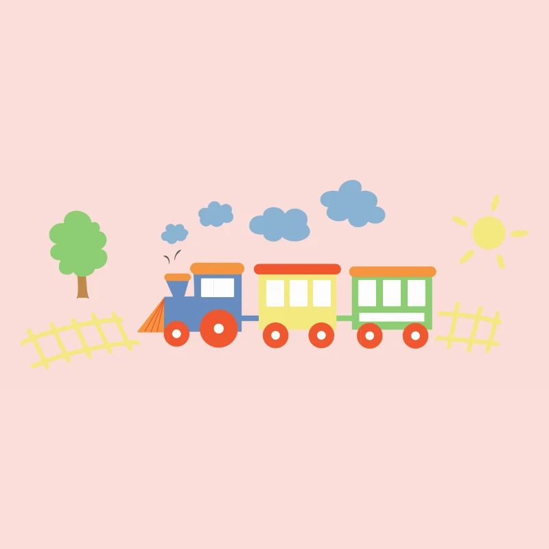 Zug Mit Waggons