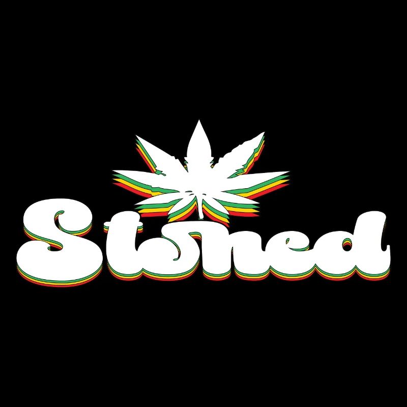 Stoned Weed Leaf