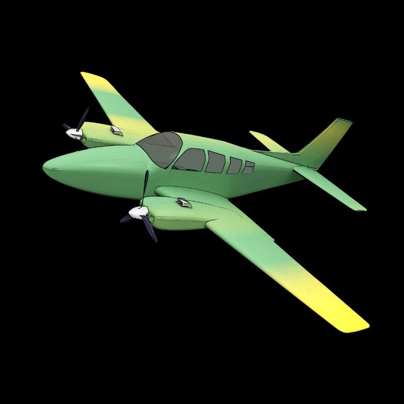 Twin-engine propeller aircraft