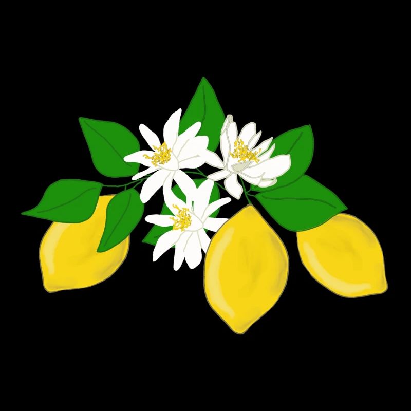 Citrons, fleurs de citron