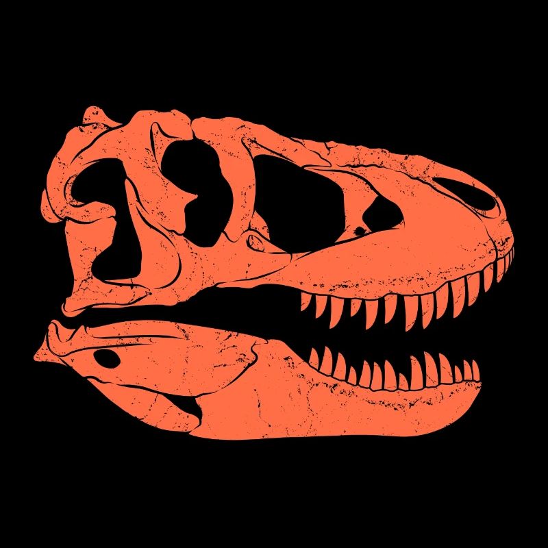 Crâne fossile de Tarbosaurus