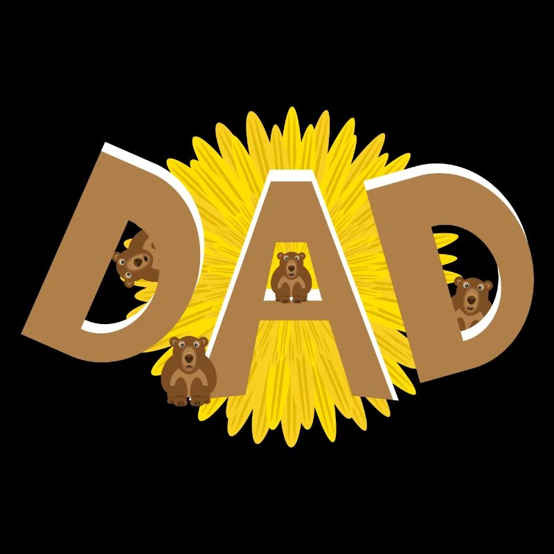 Vier Bären mit DAD, eine lustige Überraschung.